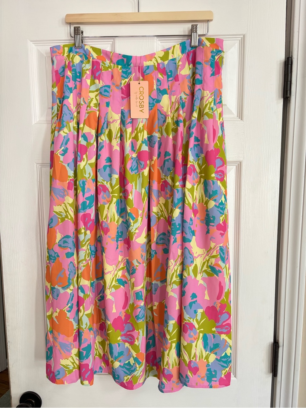 Crosby by Mollie Burch NWT Mallie Midi Skirt in Floral Haze, Size XXL - Picture 5 of 11